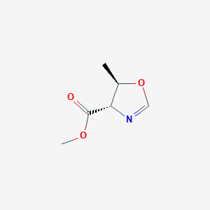 molecular formula C6H9NO3 B15211330 Trans-methyl 5-methyl-4,5-dihydrooxazole-4-carboxylate 
