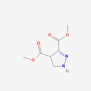 molecular formula C7H10N2O4 B15211338 Dimethyl 4,5-dihydro-1h-pyrazole-3,4-dicarboxylate CAS No. 87387-81-3