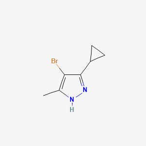 4-Bromo-5-cyclopropyl-3-methyl-1H-pyrazole