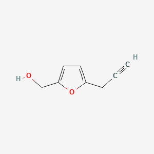 molecular formula C8H8O2 B15211462 5-Propargylfurfuryl alcohol CAS No. 3311-29-3