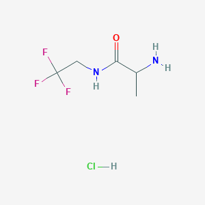 2-amino-N-(2,2,2-trifluoroethyl)propanamide hydrochloride