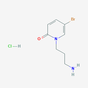 1-(3-Aminopropyl)-5-bromo-1,2-dihydropyridin-2-one hydrochloride
