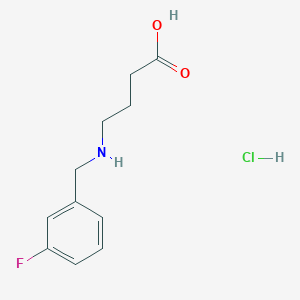 4-{[(3-Fluorophenyl)methyl]amino}butanoic acid hydrochloride