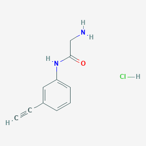 2-amino-N-(3-ethynylphenyl)acetamide hydrochloride
