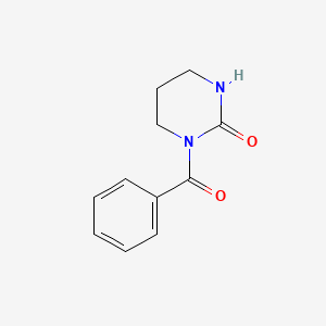 molecular formula C11H12N2O2 B15211583 1-Benzoyltetrahydropyrimidin-2(1H)-one CAS No. 54236-66-7