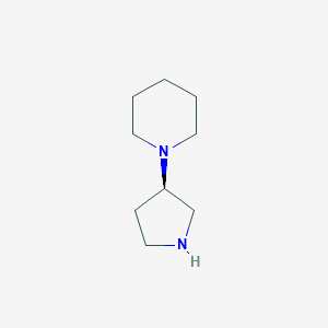 molecular formula C9H18N2 B152117 (R)-1-(pyrrolidin-3-yl)piperidine CAS No. 913812-09-6