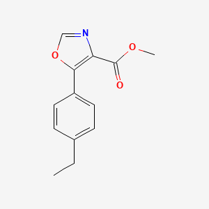 molecular formula C13H13NO3 B15211707 Methyl 5-(4-ethylphenyl)-1,3-oxazole-4-carboxylate CAS No. 89204-98-8
