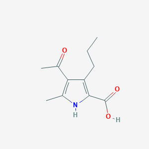 4-acetyl-5-methyl-3-propyl-1H-pyrrole-2-carboxylic acid