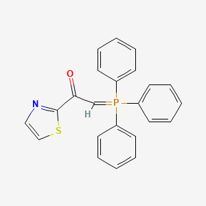 molecular formula C23H18NOPS B15211735 Ethanone, 1-(2-thiazolyl)-2-(triphenylphosphoranylidene)- CAS No. 136029-15-7