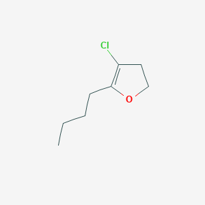 molecular formula C8H13ClO B15211747 5-Butyl-4-chloro-2,3-dihydrofuran CAS No. 50596-95-7