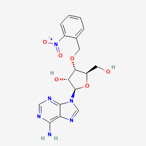 molecular formula C17H18N6O6 B15211772 3'-O-[(2-Nitrophenyl)methyl]adenosine CAS No. 73552-71-3