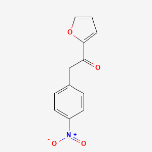 molecular formula C12H9NO4 B15211779 1-(Furan-2-yl)-2-(4-nitrophenyl)ethanone CAS No. 88020-31-9