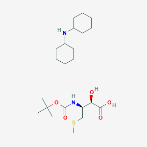 molecular formula C22H42N2O5S B15211820 Dicyclohexylamine (2R,3S)-3-((tert-butoxycarbonyl)amino)-2-hydroxy-4-(methylthio)butanoate 