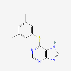 molecular formula C13H12N4S B15211866 6-(3,5-dimethylphenyl)sulfanyl-7H-purine CAS No. 646510-24-9