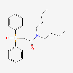 molecular formula C22H30NO2P B15211926 Acetamide, N,N-dibutyl-2-(diphenylphosphinyl)- CAS No. 80413-41-8