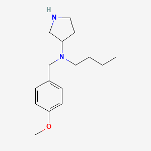 molecular formula C16H26N2O B15211949 N-Butyl-N-[(4-methoxyphenyl)methyl]pyrrolidin-3-amine CAS No. 820984-53-0