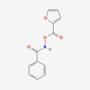 molecular formula C12H9NO4 B15211986 Benzohydroxamic acid, furoyl ester CAS No. 32621-59-3