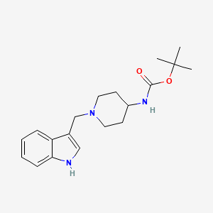 tert-butyl N-[1-(1H-indol-3-ylmethyl)piperidin-4-yl]carbamate
