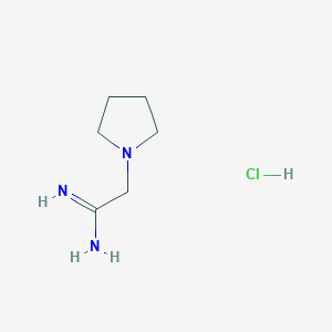 molecular formula C6H14ClN3 B1521201 2-(吡咯烷-1-基)乙酰胺盐酸盐 CAS No. 1193388-46-3