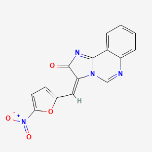 molecular formula C15H8N4O4 B15212106 3-((5-Nitrofuran-2-yl)methylene)imidazo[1,2-c]quinazolin-2(3H)-one 