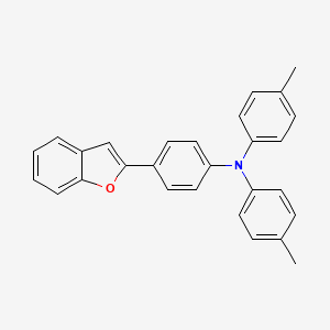 molecular formula C28H23NO B15212192 4-(1-Benzofuran-2-yl)-N,N-bis(4-methylphenyl)aniline CAS No. 340985-39-9