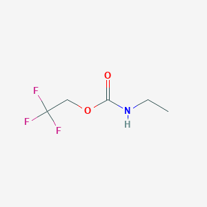 molecular formula C5H8F3NO2 B1521220 2,2,2-trifluoroethyl N-ethylcarbamate CAS No. 854889-47-7