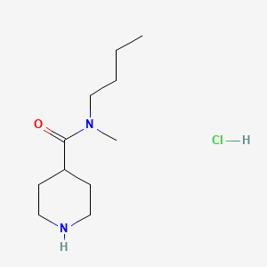 molecular formula C11H23ClN2O B1521233 N-butyl-N-methylpiperidine-4-carboxamide hydrochloride CAS No. 1193389-21-7