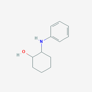 molecular formula C12H17NO B15212348 2-(Phenylamino)cyclohexanol CAS No. 38382-30-8
