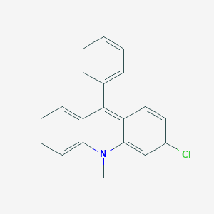 molecular formula C20H16ClN B15212449 3-Chloro-10-methyl-9-phenyl-3,10-dihydroacridine CAS No. 6321-70-6