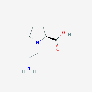 molecular formula C7H14N2O2 B1521245 1-(2-Aminoethyl)-proline CAS No. 693764-52-2