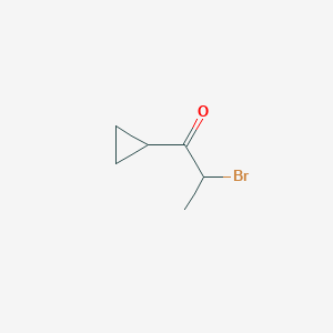 molecular formula C6H9BrO B1521246 2-Bromo-1-cyclopropylpropan-1-one CAS No. 34650-66-3
