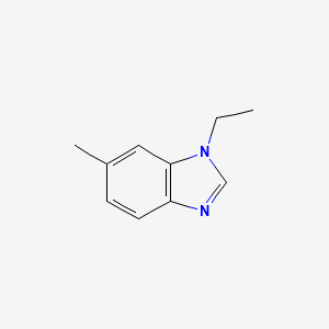 molecular formula C10H12N2 B1521248 1-ethyl-6-methyl-1H-1,3-benzodiazole CAS No. 26530-88-1