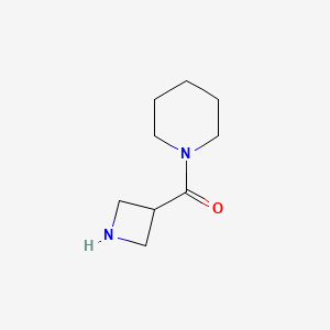 molecular formula C9H16N2O B1521250 氮杂环丁-3-基(哌啶-1-基)甲酮 CAS No. 726122-84-5