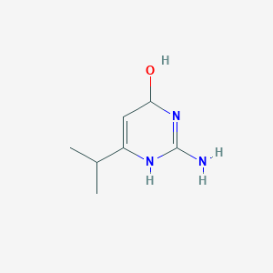 molecular formula C7H13N3O B1521256 2-Amino-6-isopropyl-4-(3H)-pyrimidinol CAS No. 951625-13-1