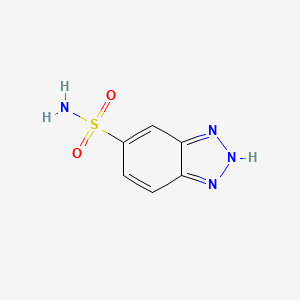 molecular formula C6H6N4O2S B1521259 1H-benzo[d][1,2,3]triazole-5-sulfonamide CAS No. 491612-08-9