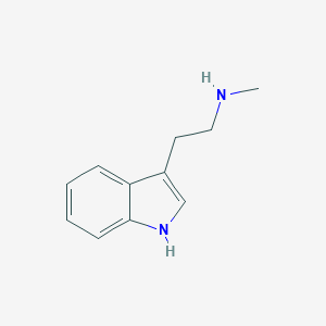 molecular formula C11H14N2 B152126 N-Methyltryptamine CAS No. 61-49-4