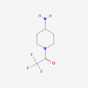 molecular formula C7H11F3N2O B1521260 1-(4-Aminopiperidin-1-yl)-2,2,2-trifluoroethanone CAS No. 497177-66-9
