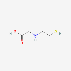 molecular formula C4H9NO2S B15212622 Glycine, N-(2-mercaptoethyl)- CAS No. 3724-83-2