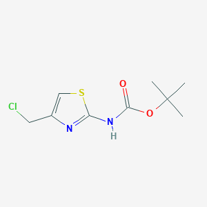 molecular formula C9H13ClN2O2S B1521268 tert-Butyl (4-(chloromethyl)thiazol-2-yl)carbamate CAS No. 892952-70-4