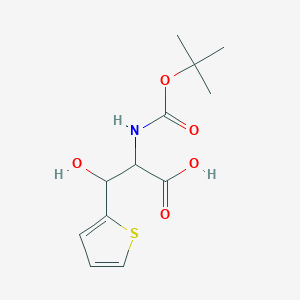 molecular formula C12H17NO5S B1521270 Boc-D-threo-3-(thiophen-2-yl)serine CAS No. 1134940-20-7