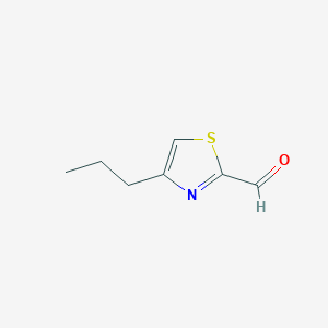 molecular formula C7H9NOS B1521273 4-Propyl-1,3-thiazole-2-carbaldehyde CAS No. 211942-96-0