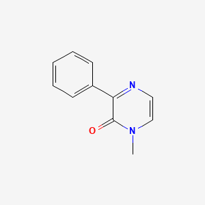 molecular formula C11H10N2O B15212740 1-Methyl-3-phenylpyrazin-2(1H)-one CAS No. 828267-06-7