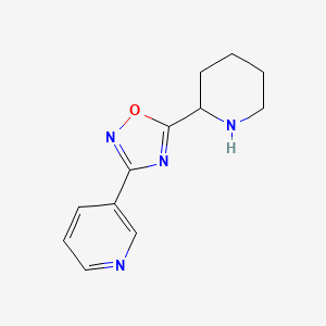 3-[5-(Piperidin-2-yl)-1,2,4-oxadiazol-3-yl]pyridine
