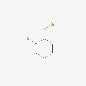 molecular formula C7H12Br2 B15212932 1-Bromo-2-(bromomethyl)cyclohexane CAS No. 52428-01-0