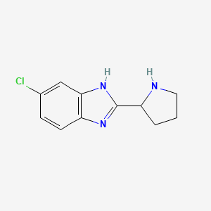 5-chloro-2-(pyrrolidin-2-yl)-1H-1,3-benzodiazole