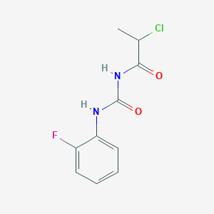3-(2-Chloropropanoyl)-1-(2-fluorophenyl)urea