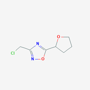 3-(Chloromethyl)-5-(tetrahydrofuran-2-YL)-1,2,4-oxadiazole