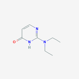 molecular formula C8H13N3O B15213024 2-(Diethylamino)pyrimidin-4(1H)-one CAS No. 55042-56-3