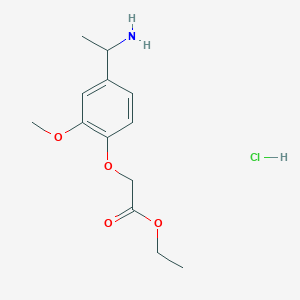 Ethyl [4-(1-aminoethyl)-2-methoxyphenoxy]acetate hydrochloride