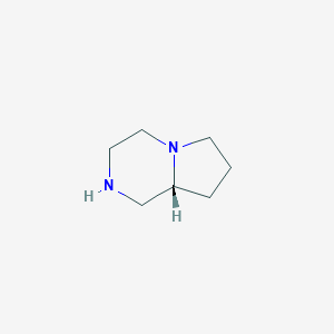 molecular formula C7H14N2 B152131 (R)-1,4-二氮杂双环[4.3.0]壬烷 CAS No. 96193-27-0
